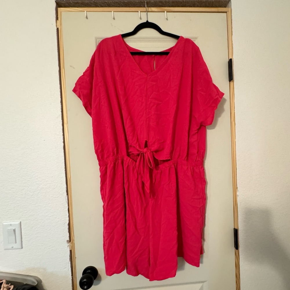 Hot pink romper